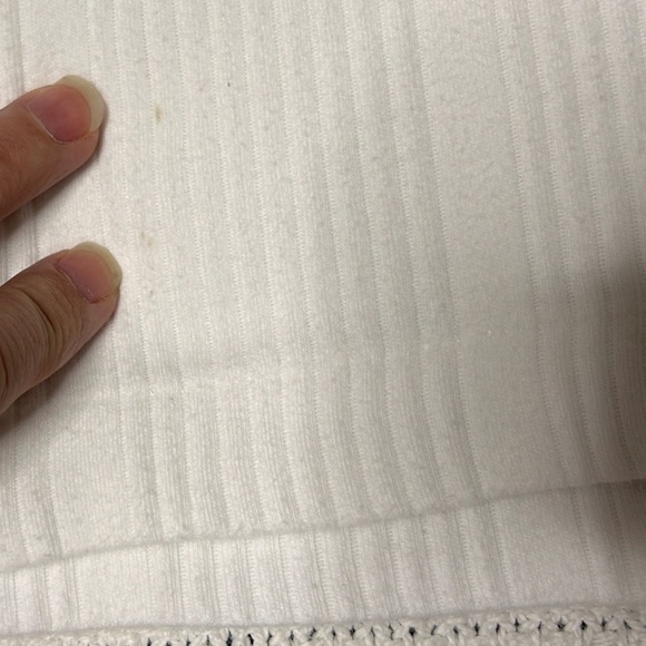 Vintage Ralph Lauren Polo Jeans co. Men’s Size XL White Ribbed Knit Top Bodycon - Picture 9 of 12